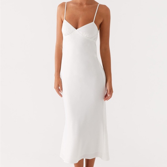 BRAND NEW WITH TAGS! PEPPERMAYO WHITE BENTLEY MIDI DRESS. SIZE 2. - Picture 2 of 6